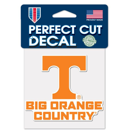 Tennessee Volunteers Big Orange Country Decal 4" X 4"