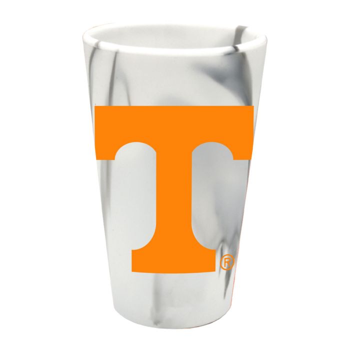 Tennessee Volunteers White Marble Silicone Cup 16oz