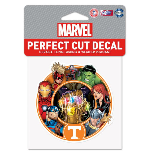 The Tennessee Volunteers Marvel Perfect Cut Color Decal 4"x4"