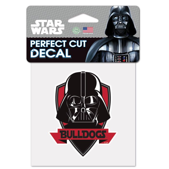 UGA Bulldogs Star Wars Darth Vader Decal 4" X 4"