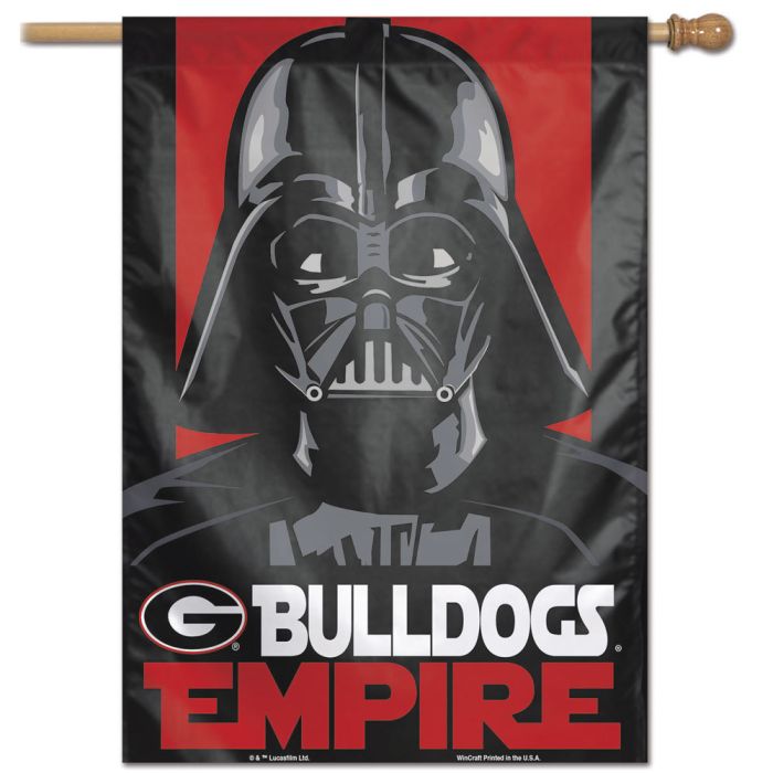 Georgia Bulldogs Darth Vader Vertical Flag 28" x 40"