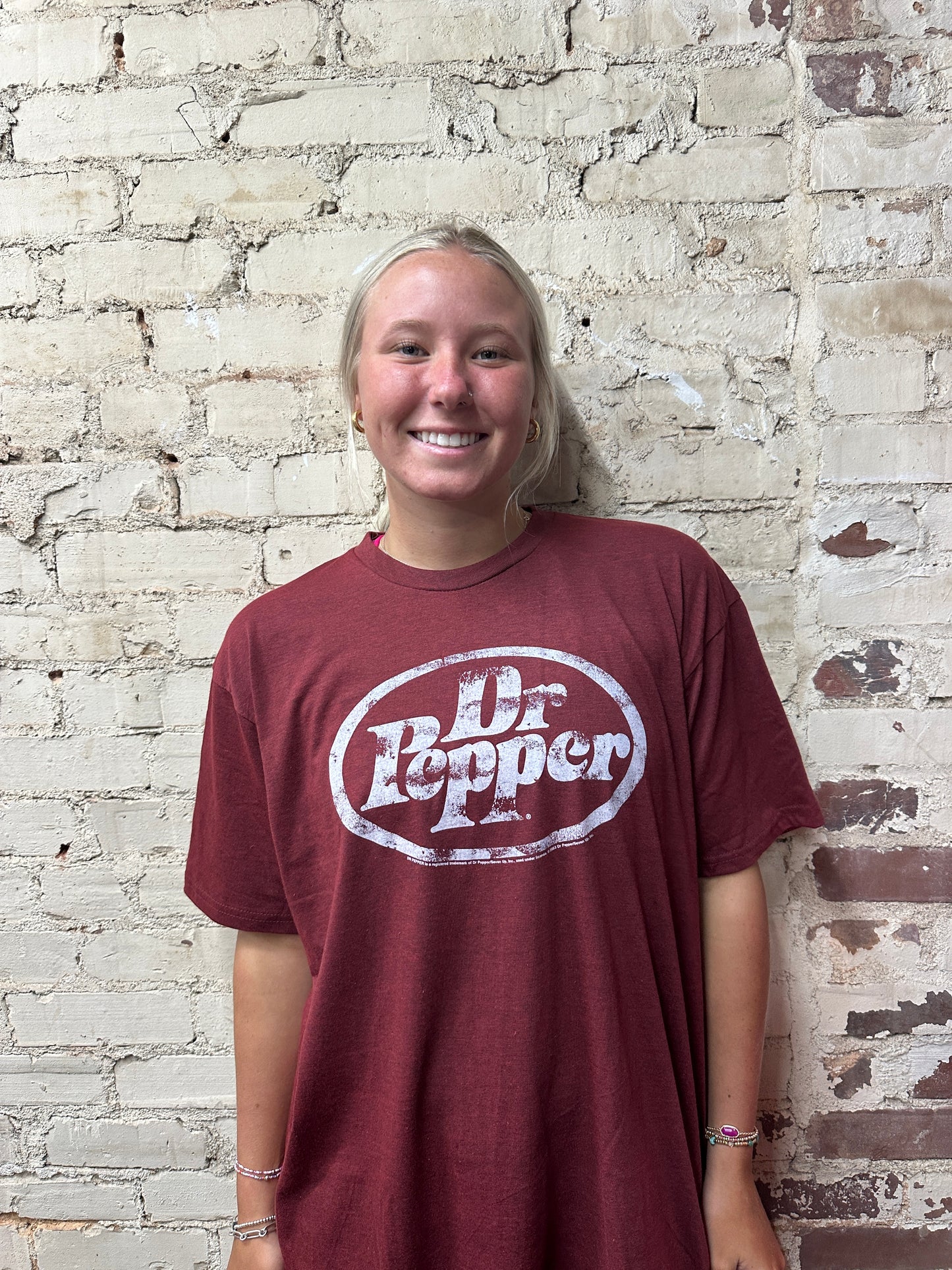 Dr Pepper Distressed Logo T-Shirt