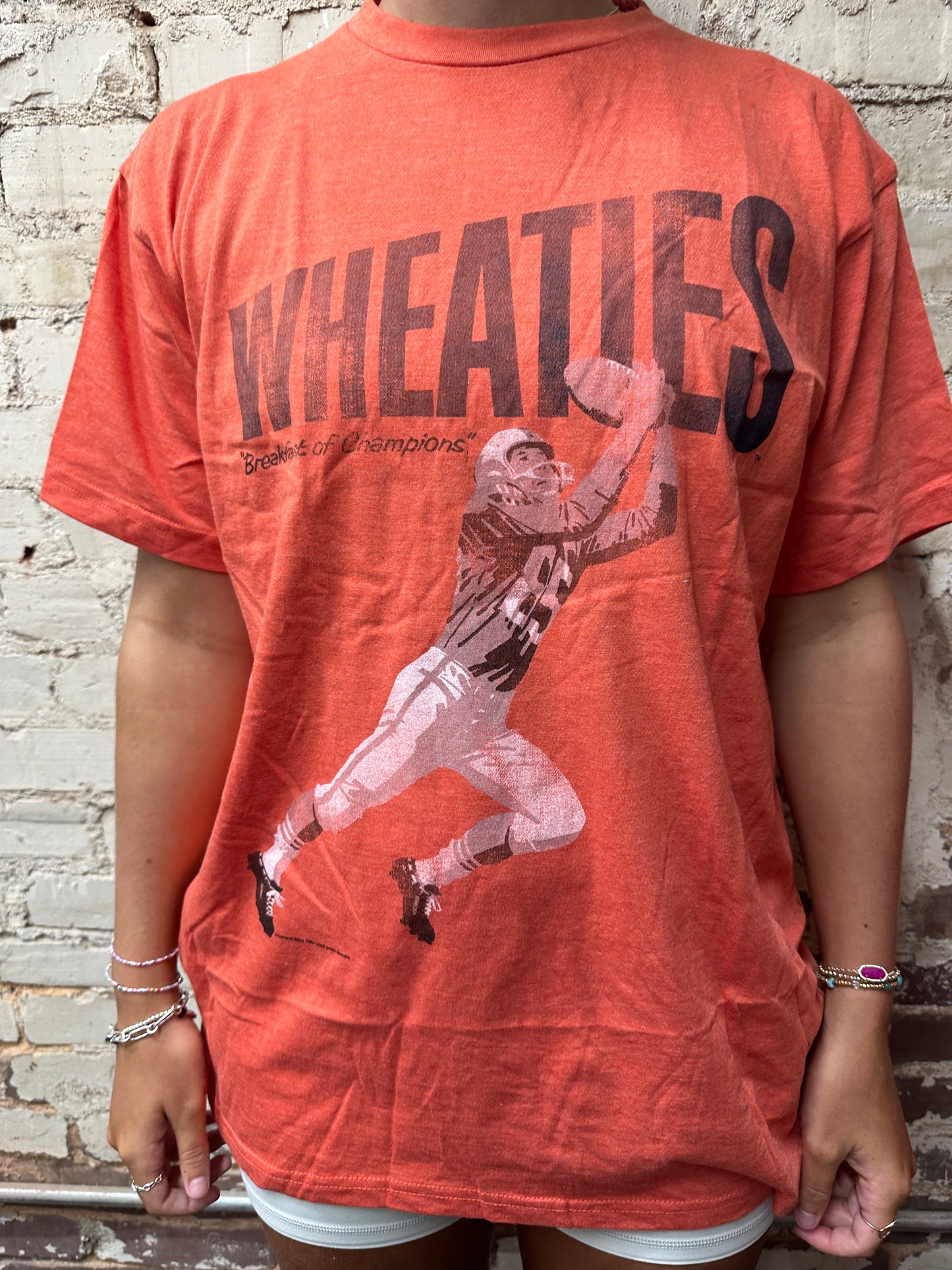 Wheaties Breakfast of Champions Football Player T-Shirt