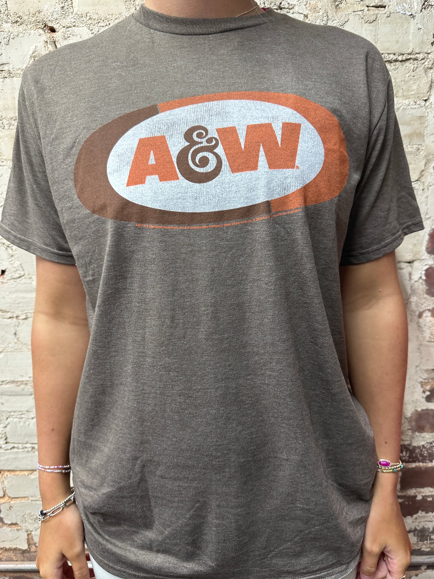 A&W FADED LOGO T-SHIRT