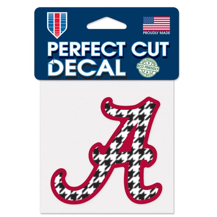 Alabama Crimson Tide Houndstooth Decal 4" X 4"