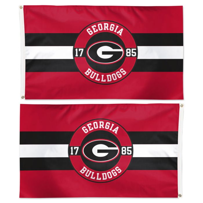 Georgia Bulldogs Applique Flags 3' x 5'