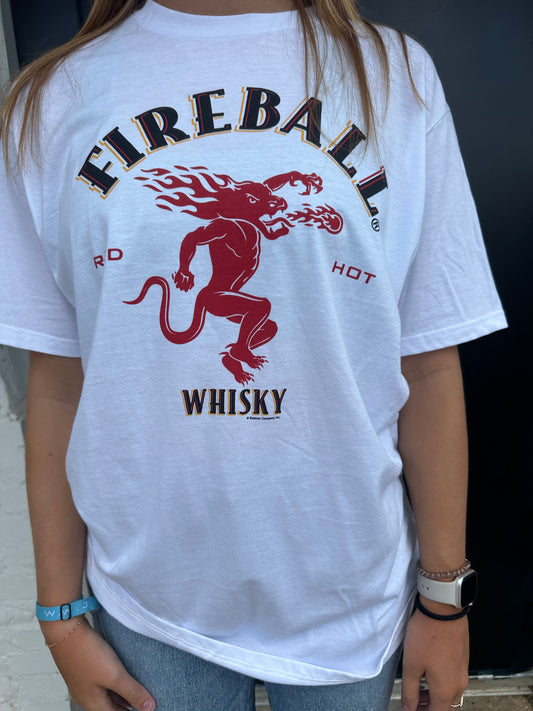 Fireball Whisky Dragon Logo T-Shirt