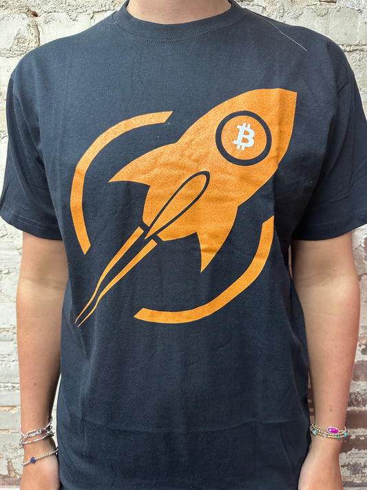 Bitcoin Rocket Logo T-Shirt