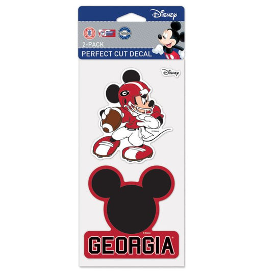 Georgia Bulldogs Disney Decal Set of Two 4"x4"