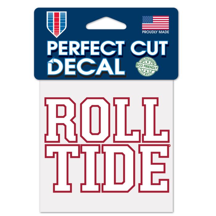 Alabama Crimson Tide Roll Tide Decal 4" X 4"