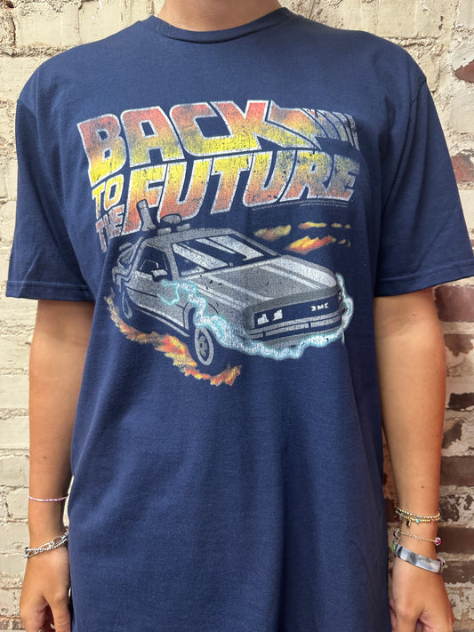 Back to the Future Navy T-Shirt