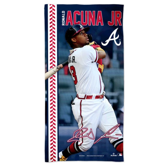 Atlanta Braves Spectra Beach Towel 30" x 60" Ronald Acuna Jr