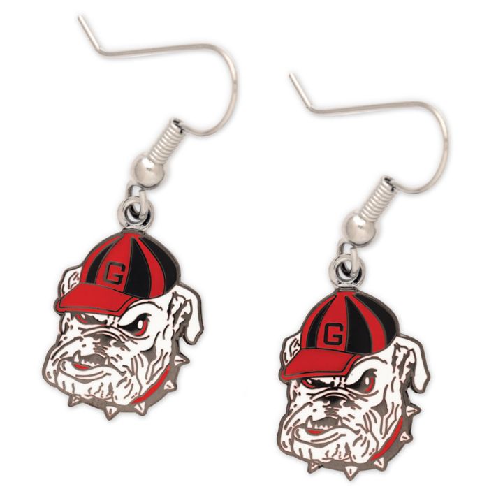 Georgia Bulldogs Earrings (Dawg Head Style)